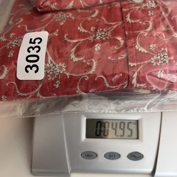 Ralph Lauren Top Womens 1X Rustic Red Floral Button Down Cottagecore Garden - Picture 9 of 9